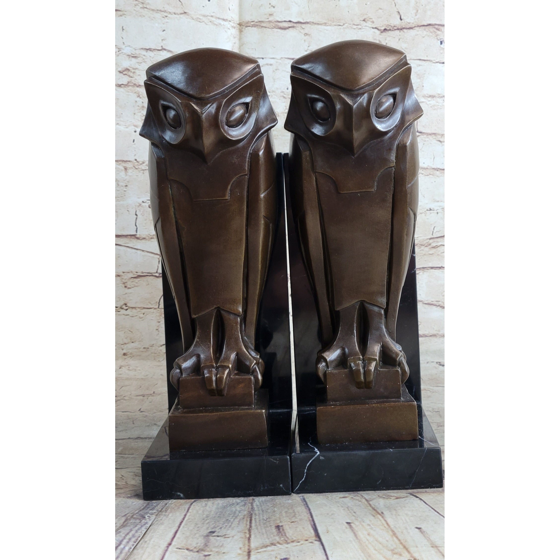 Salvador Dali Abstract Modern Art Owl Bronze Sculpture Marble Statue Home Decor