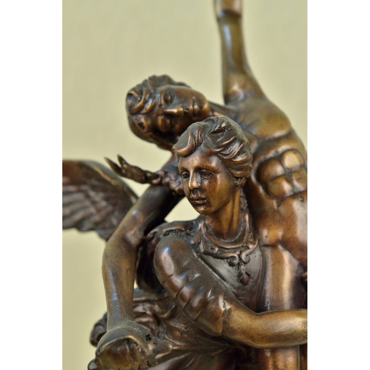 Guardian Angel Messenger Of God Bronze Statue Sculpture Signed Moreau Figure Art