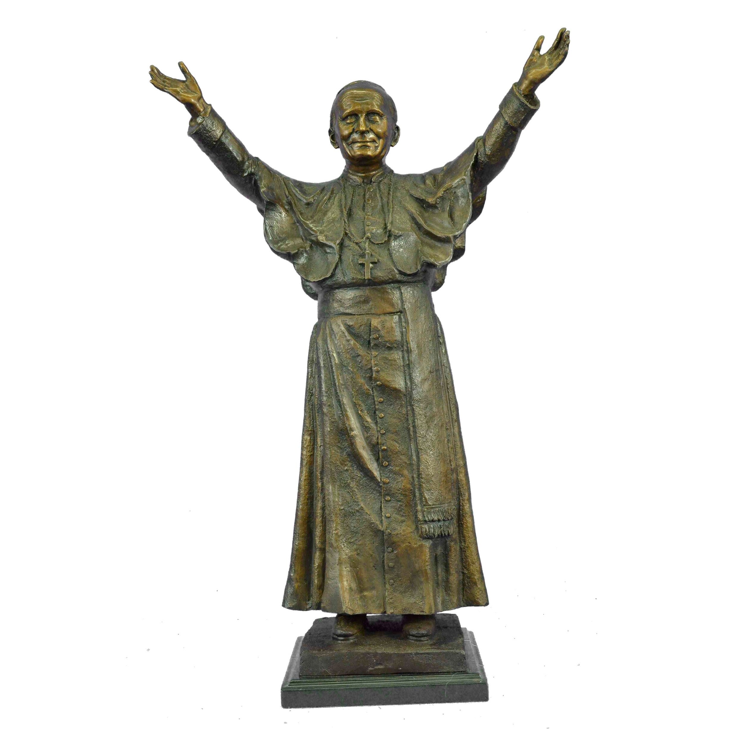 Bronze Pope John Paul Ii/ 2Nd Statue Limited Edition 3/100 Original Valli Statue