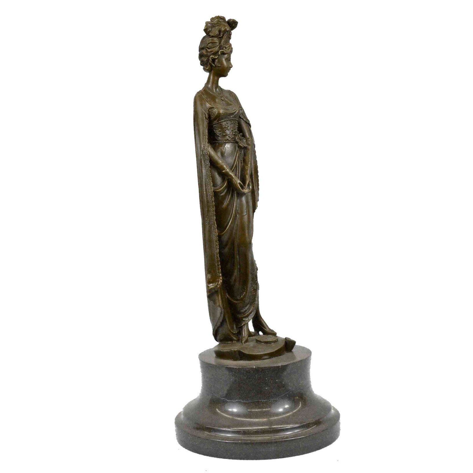 Clearance Sale Dino Decarlo High Society Lady Bronze Art Deco Statue Sculpture