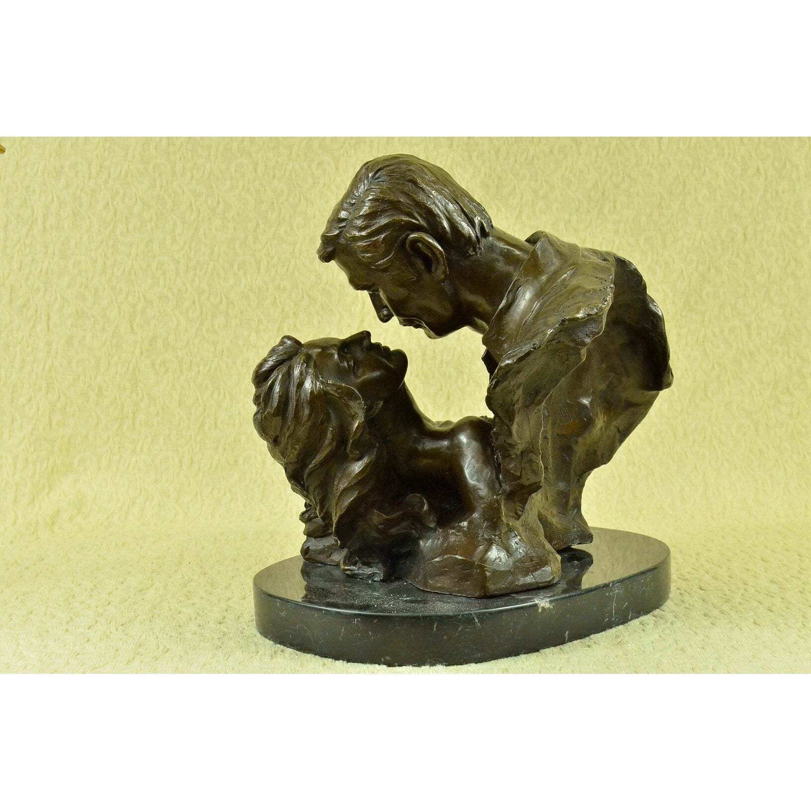 Limited Edition Rhett Butler And Scarlett Ohera Bronze Sculpture Marble Base