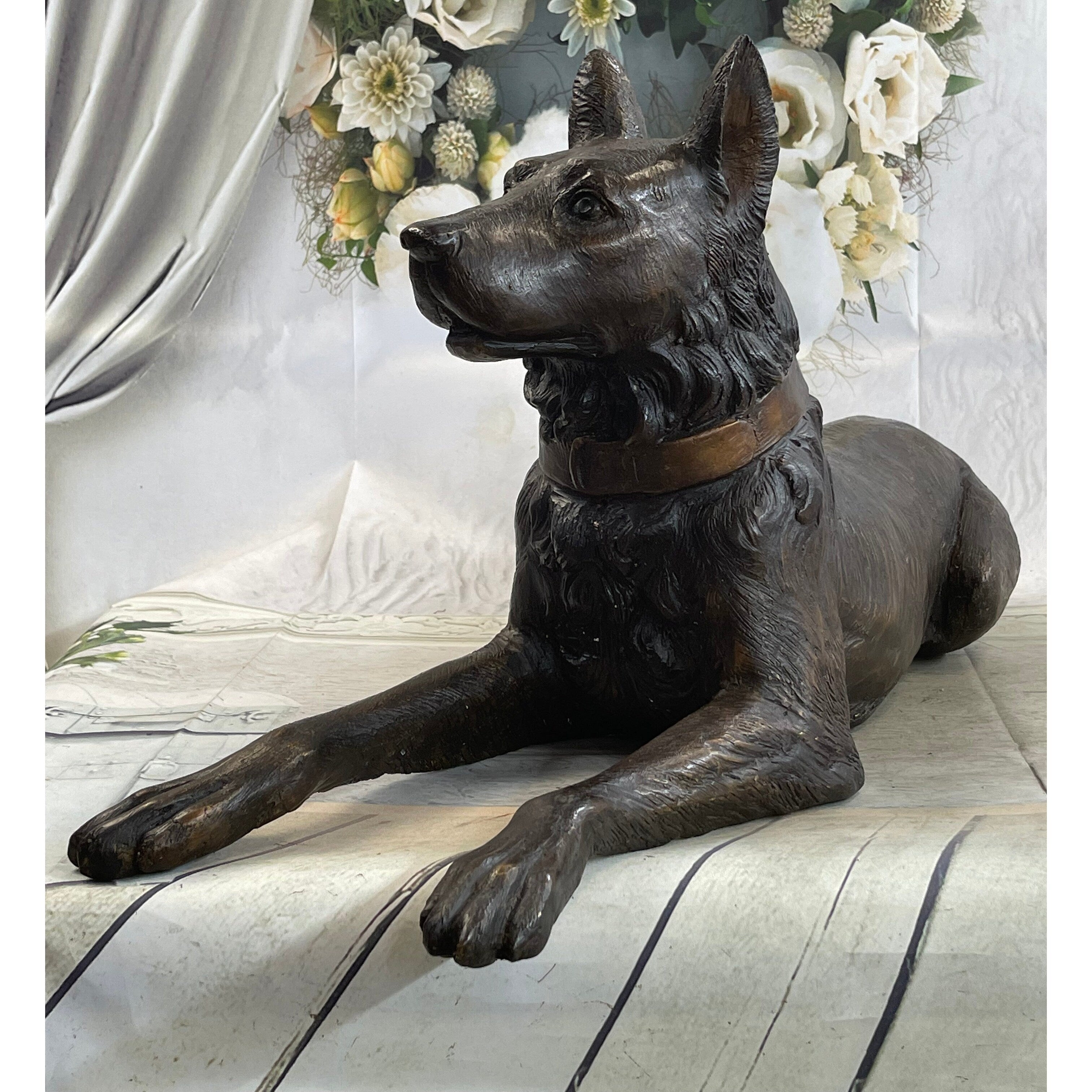 Moigniez Vienna Br German Shepard Terrier Bronze Scotty Dog Art Deco Gift