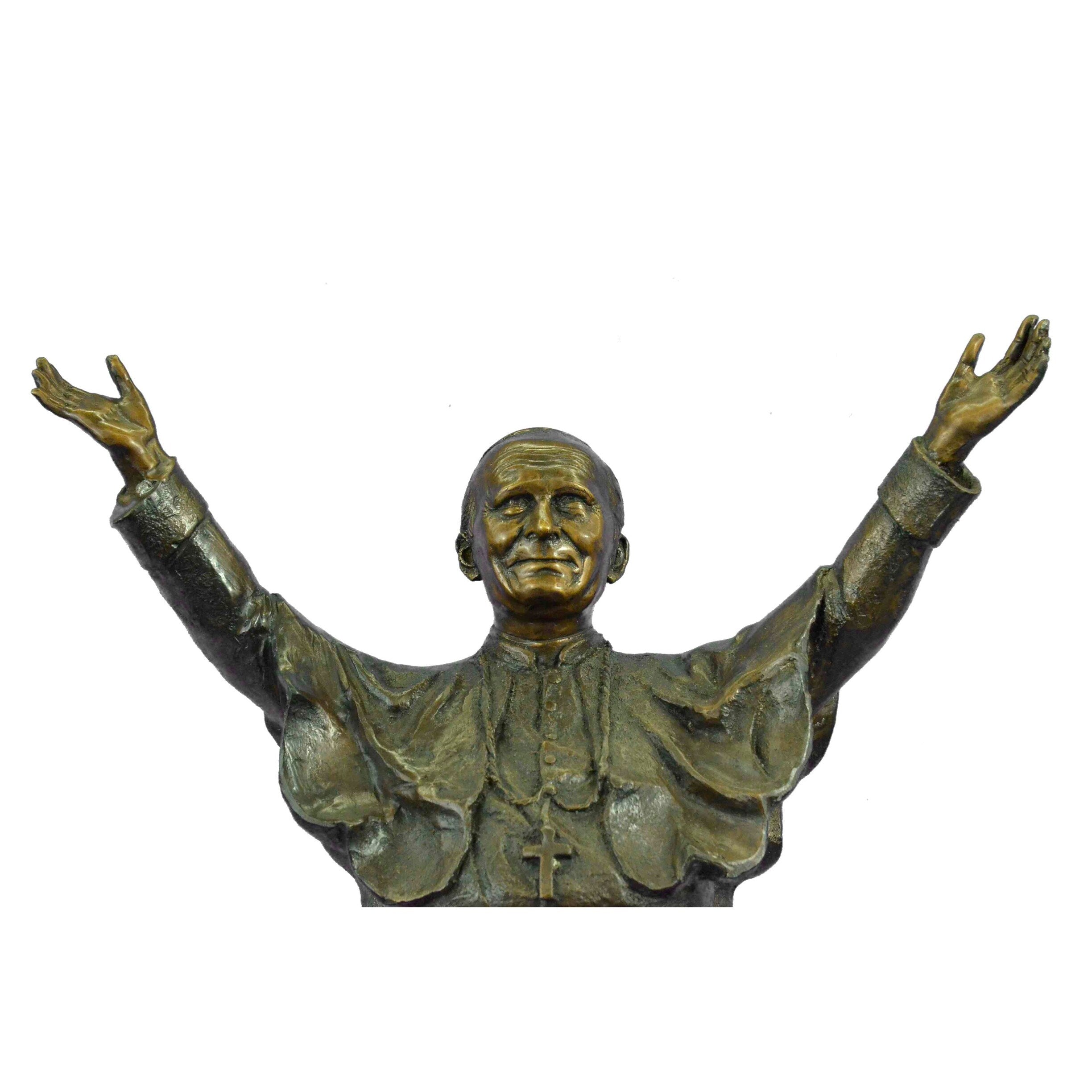 Bronze Pope John Paul Ii/ 2Nd Statue Limited Edition 3/100 Original Valli Statue