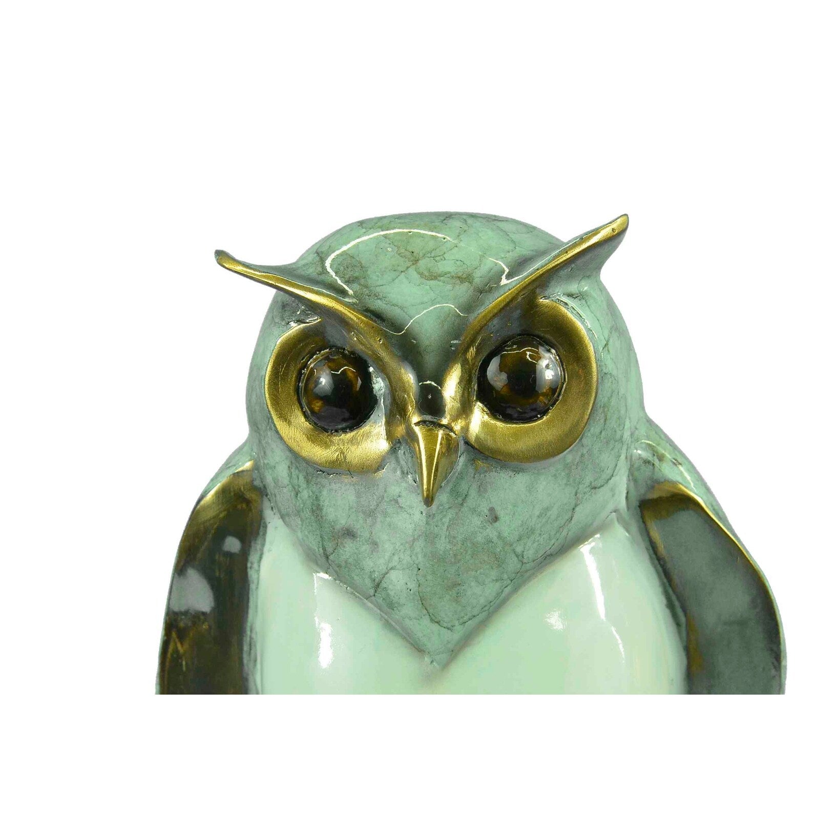 Limited Edition Original Marius Screech Owl Bird Bronze Sculpture Marble Statue