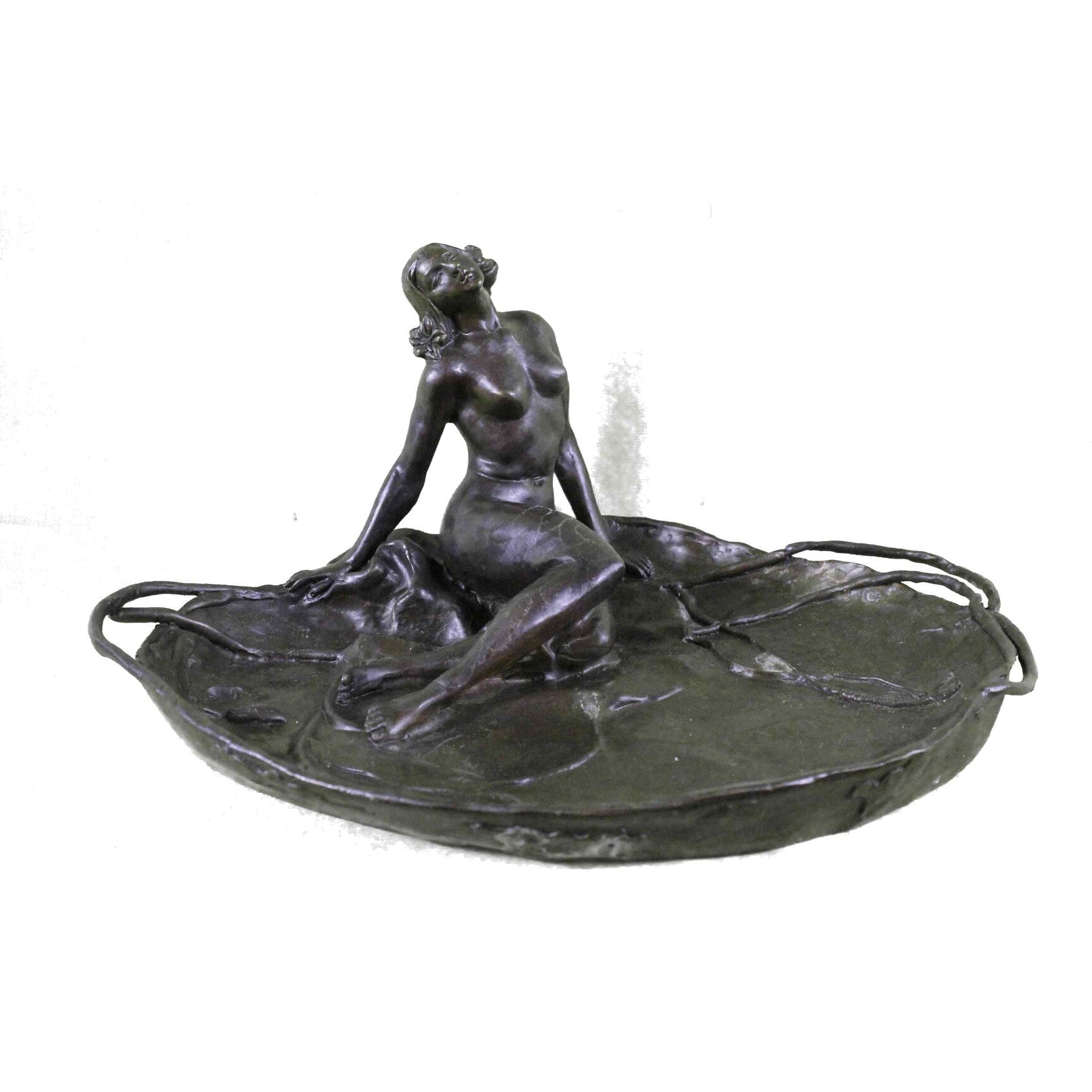 HandmadeBronze Sculpture Large Business Card Holder Hotcast Figurine Figure