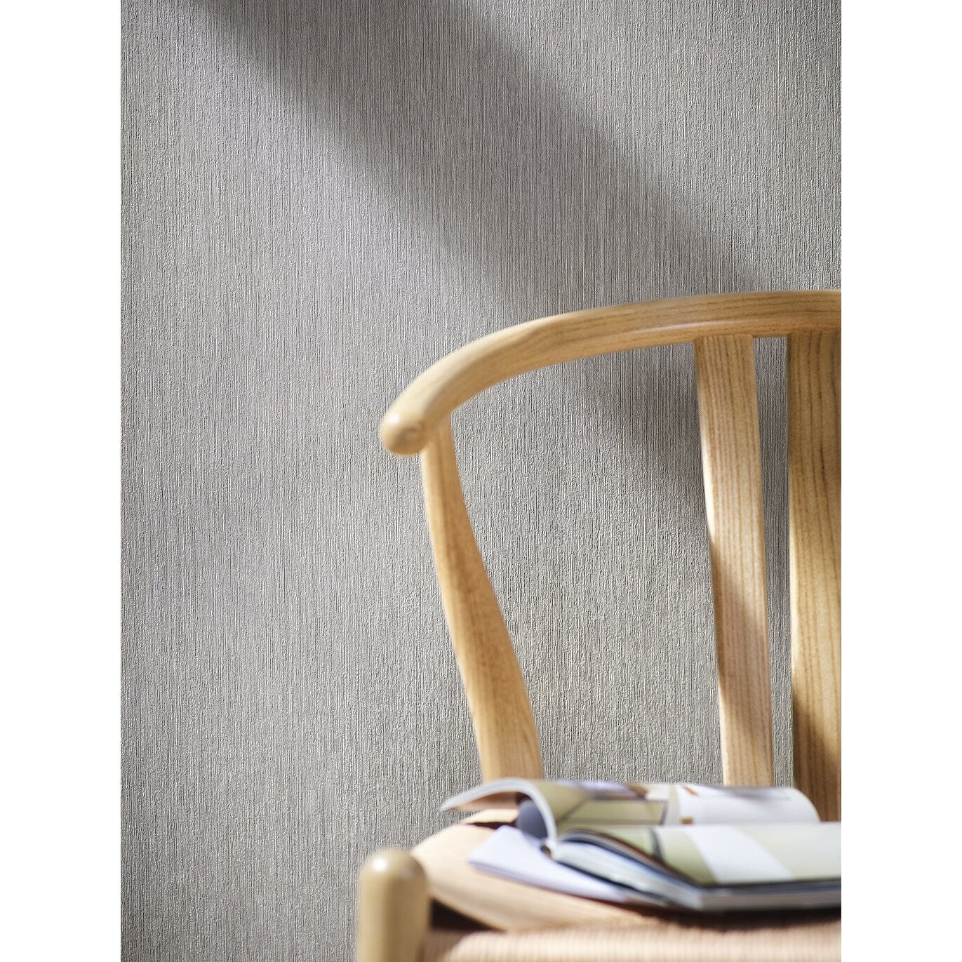 Galerie Wallcoverings Air Collection Stria Design Textured Matte Wallpaper Roll - 33 feet long x 27.5 inches wide