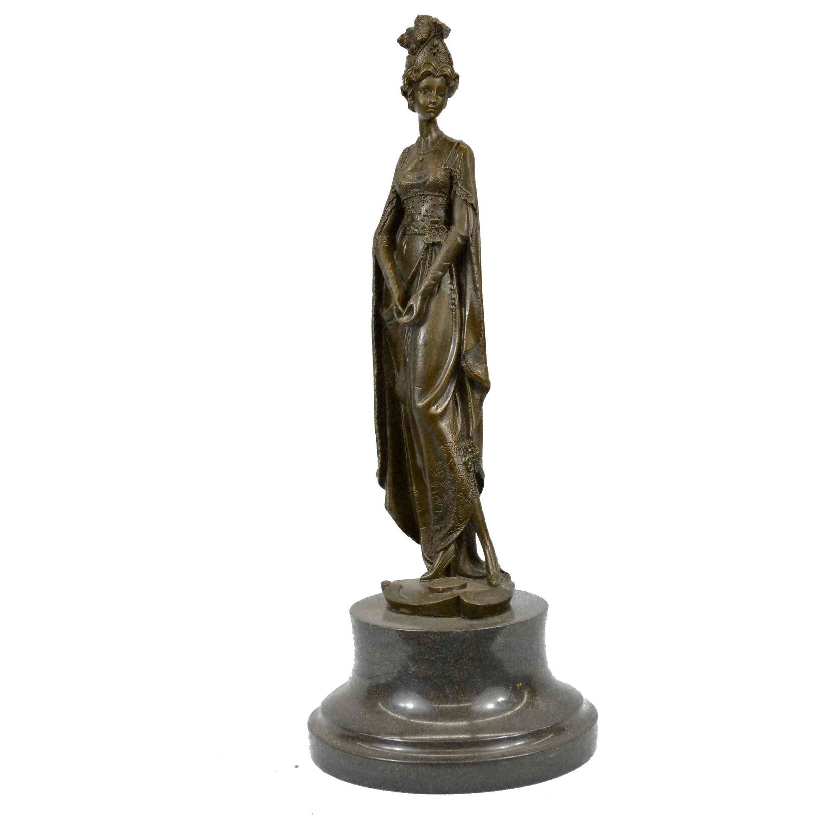 Clearance Sale Dino Decarlo High Society Lady Bronze Art Deco Statue Sculpture