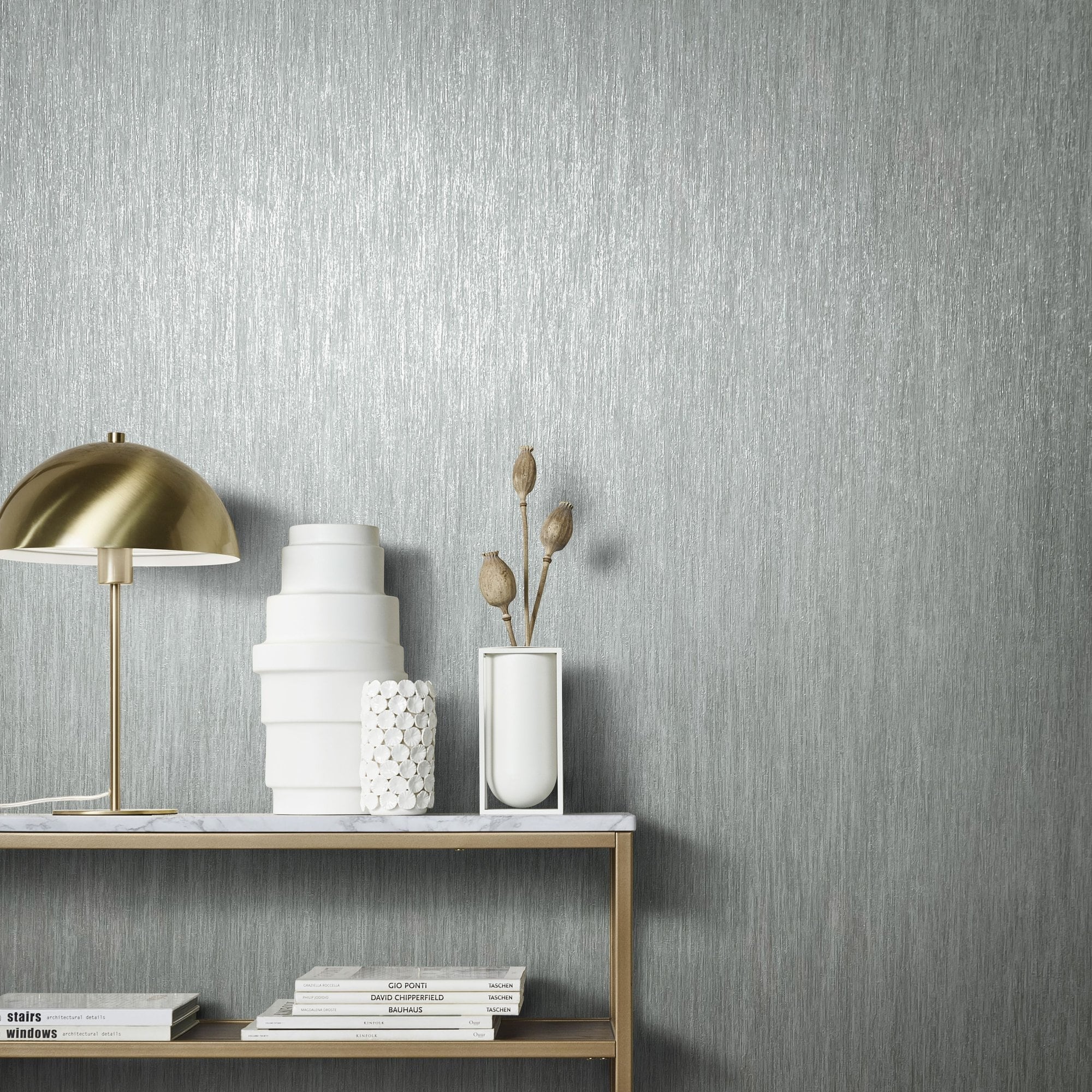 Galerie Wallcoverings Air Collection Waterfall Effect Sheen Textured Wallpaper Roll