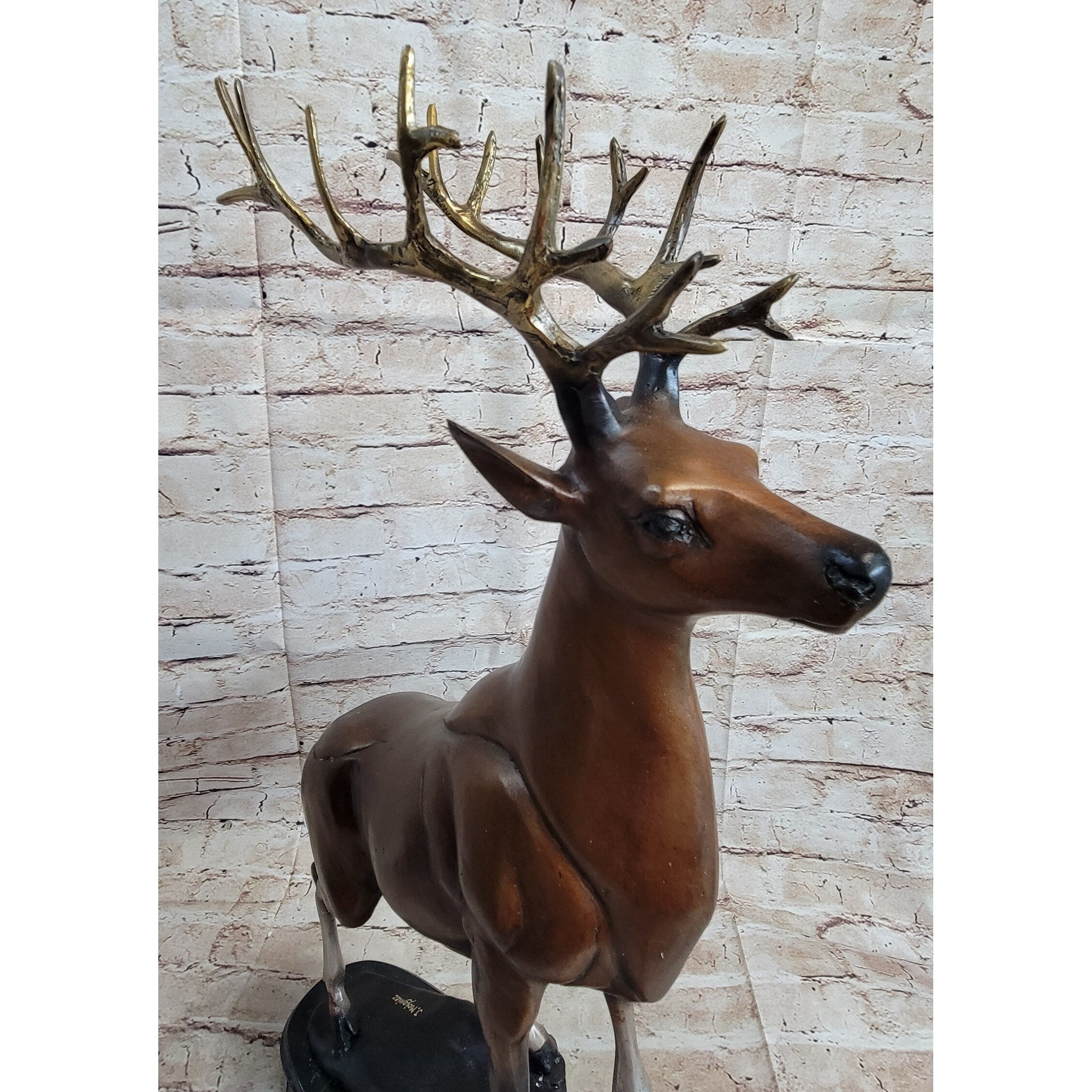 Limited Edition Hot Cast Stag Deer Buck Bronze Sculpture Statue Figurine