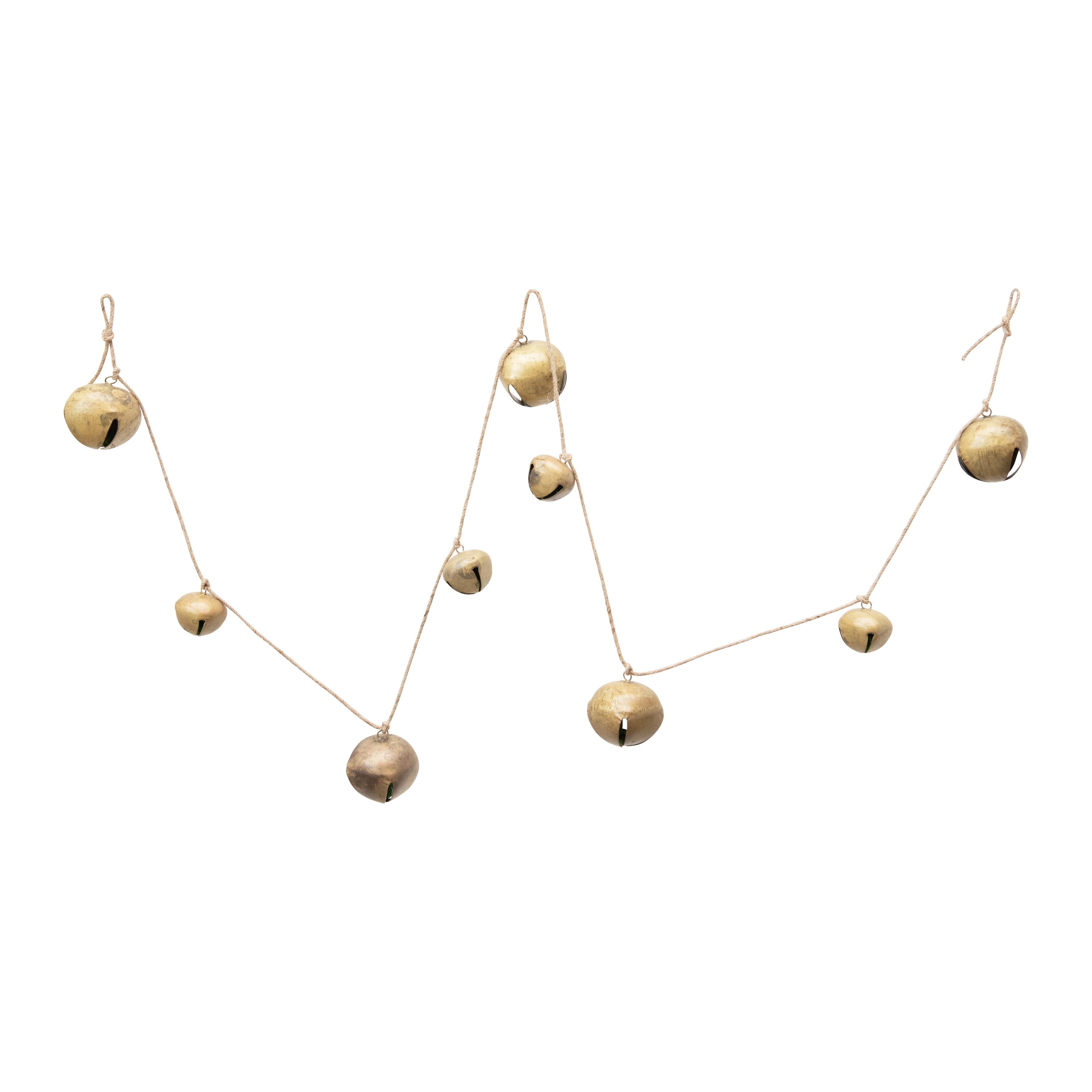 Metal Jingle Bell Garland - Gold