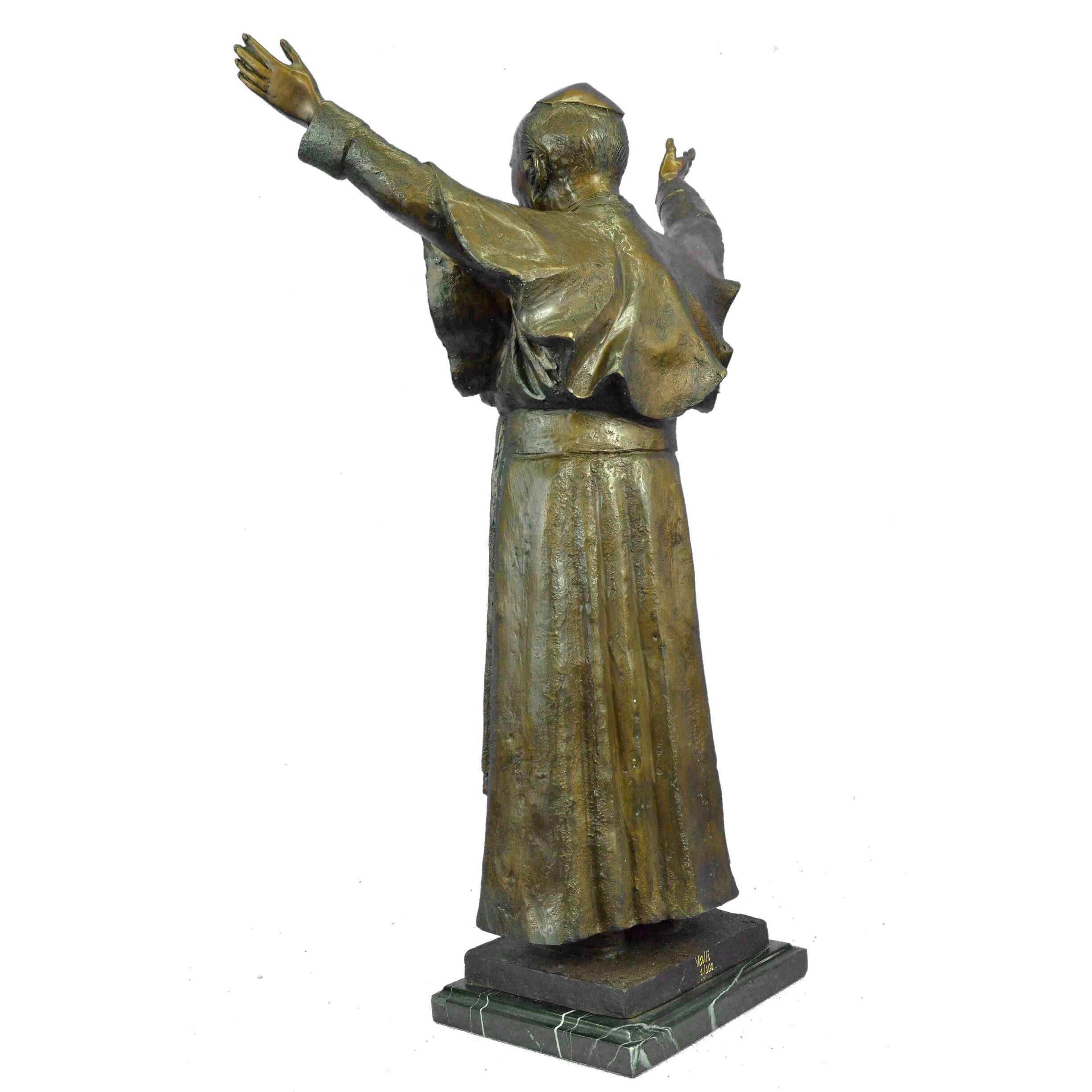 Bronze Pope John Paul Ii/ 2Nd Statue Limited Edition 3/100 Original Valli Statue