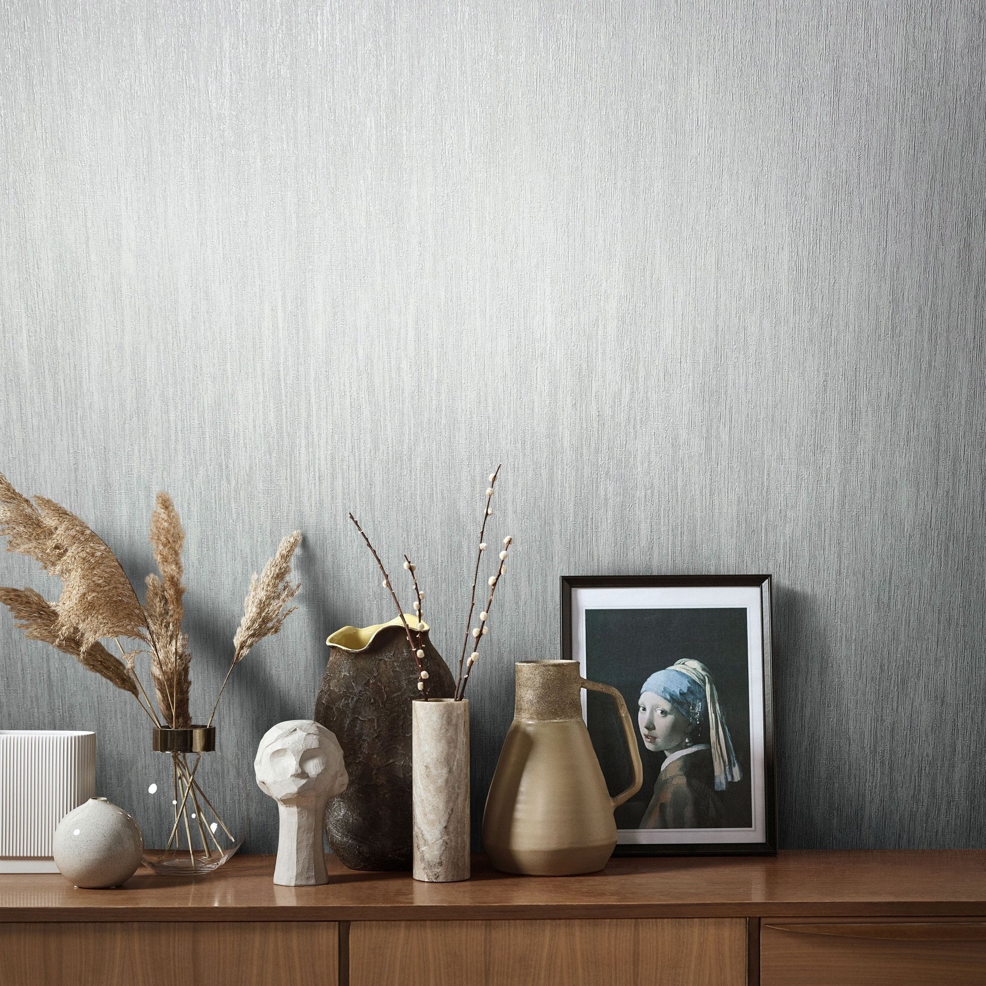 Galerie Wallcoverings Air Collection Waterfall Effect Sheen Textured Wallpaper Roll