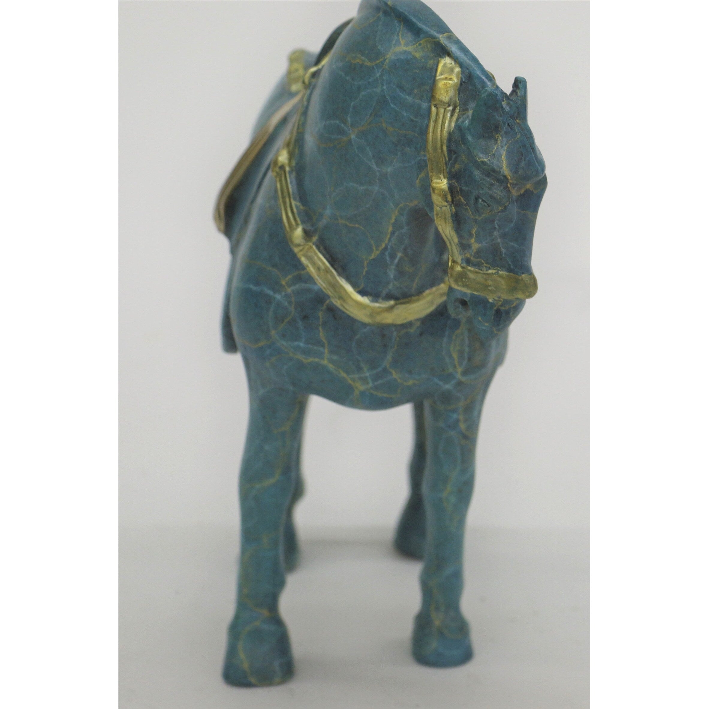 Numbered Chinese Tang Horse Bronze Sculpture Museum Quality Figurine Figure Decor