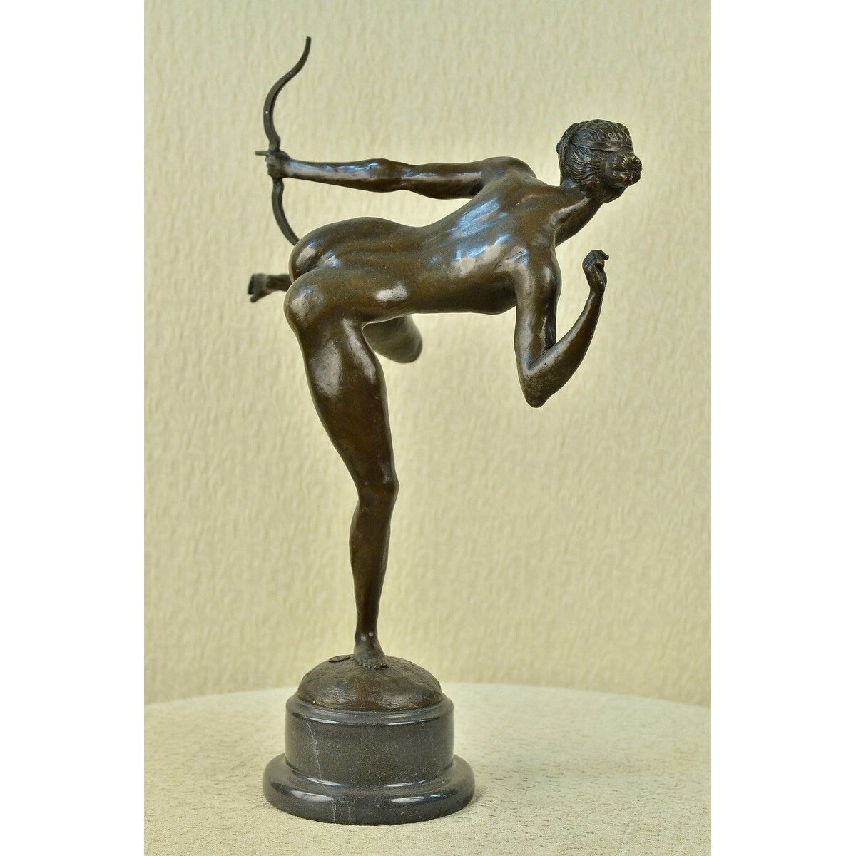 Clearance Sale Diana The Hunter Solid Bronze Sculpture Statue Art Deco Figure