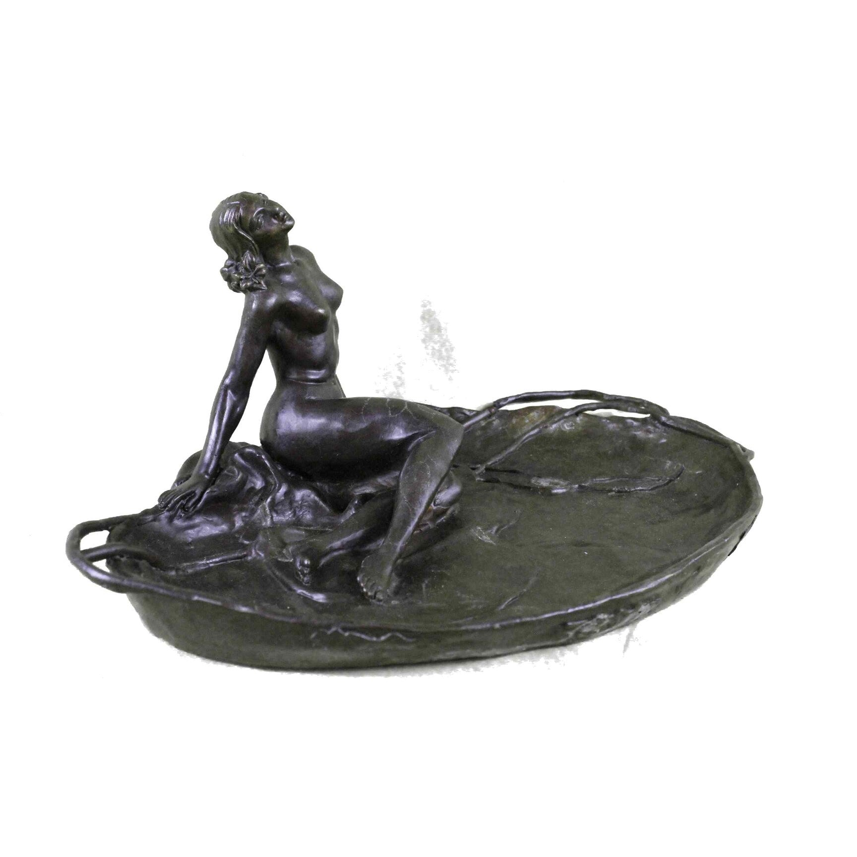 HandmadeBronze Sculpture Large Business Card Holder Hotcast Figurine Figure