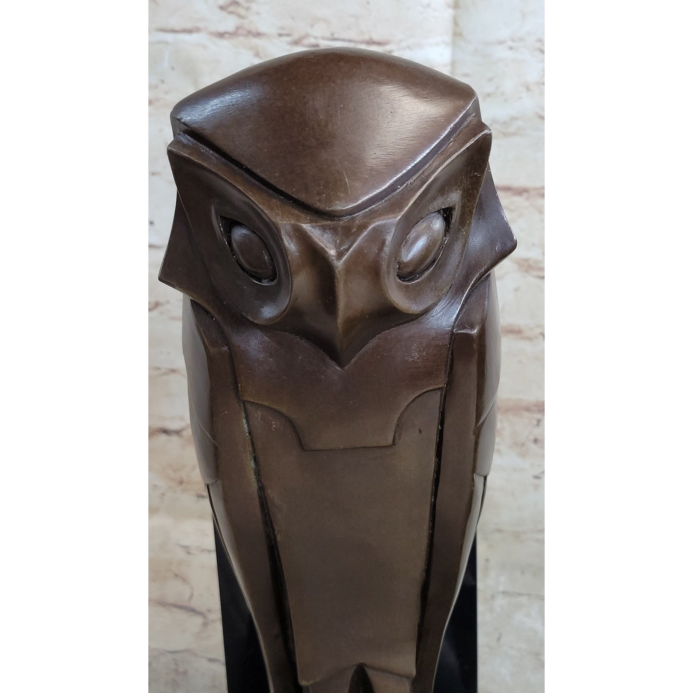 Salvador Dali Abstract Modern Art Owl Bronze Sculpture Marble Statue Home Decor