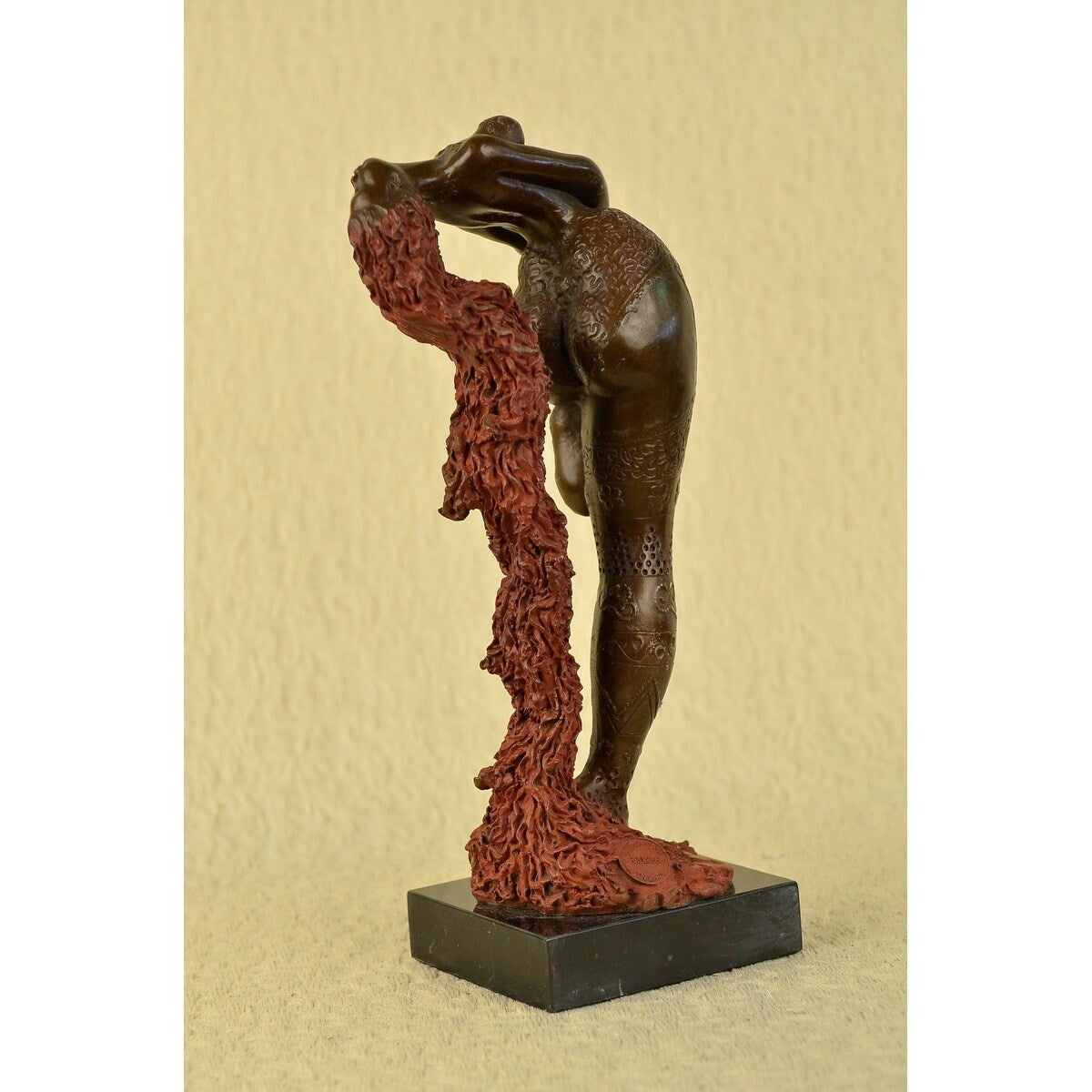 Tribute To Botero 100 Percent Solid Bronze Statue Sculpture Figure Female Figurine