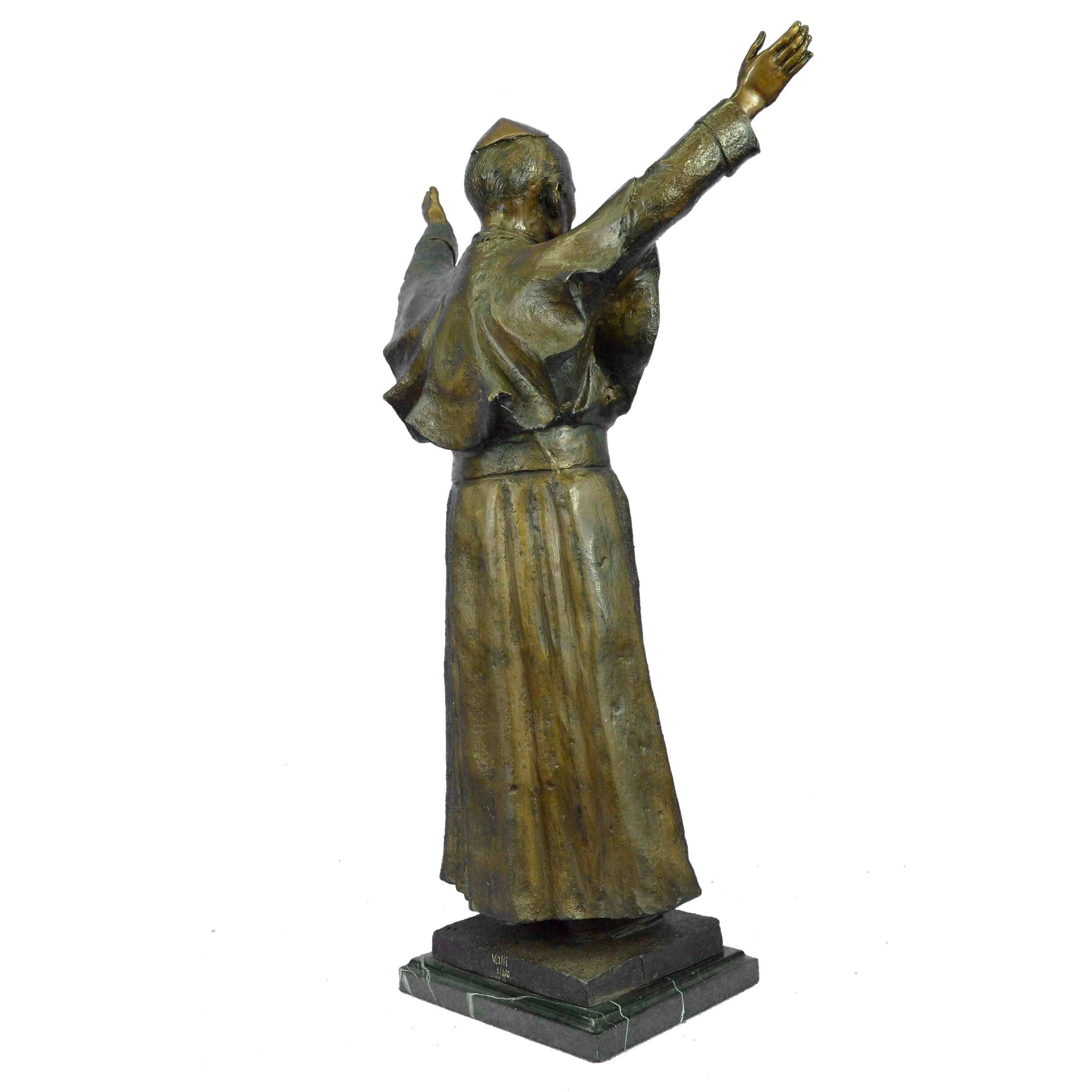 Bronze Pope John Paul Ii/ 2Nd Statue Limited Edition 3/100 Original Valli Statue